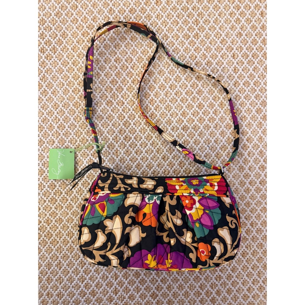 Vera Bradley Frannie Suzani Floral Quilted Cotton Crossbody Bag NWT Retired